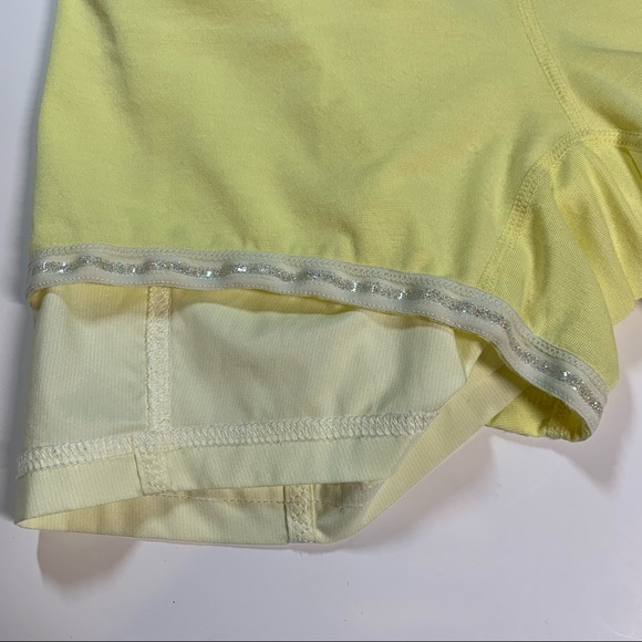 Size 4 Lululemon pale yellow leader of the track active skirt - Picture 15 of 15